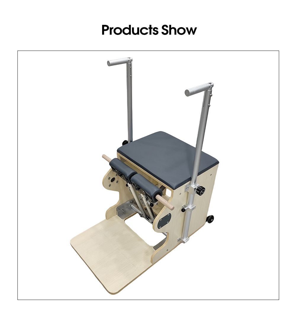 Máquina de cadeira de madeira pilates