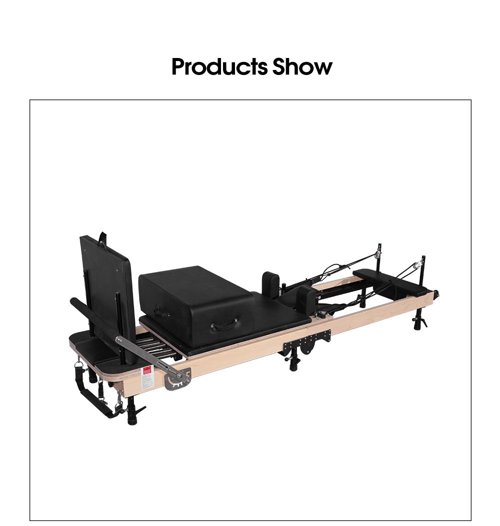 Maple Dobing Pilates Reformer (altura ajustável da perna)