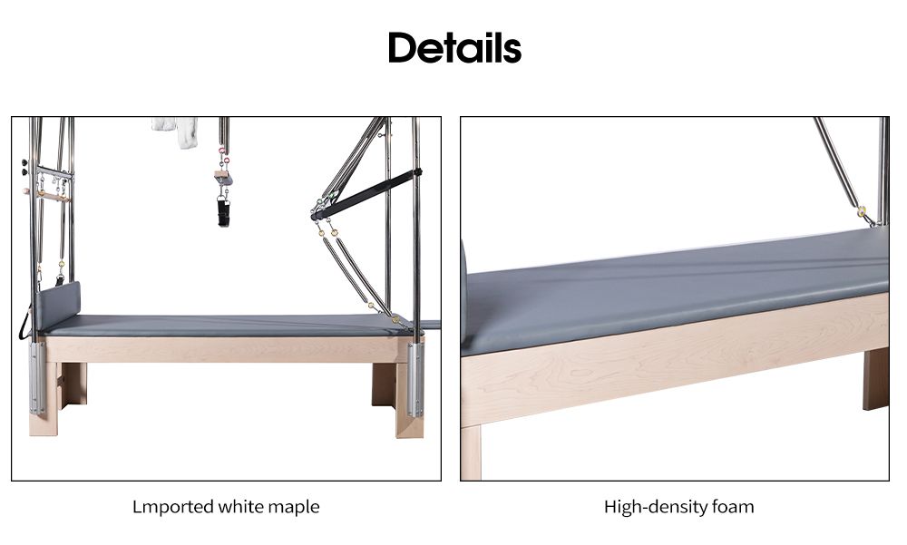 NOVO Design Maple Wood Cadillac Reformer trapézio completo à venda