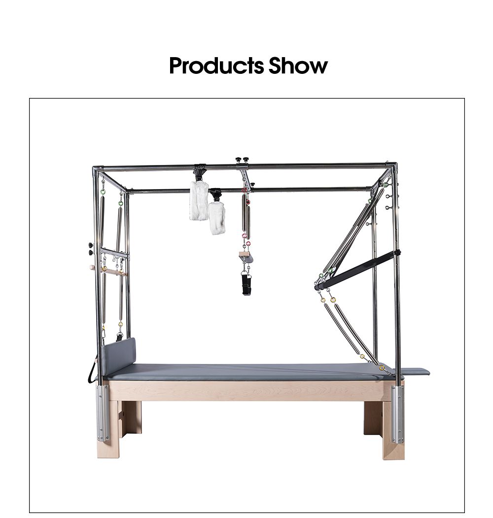 NOVO Design Maple Wood Cadillac Reformer trapézio completo à venda