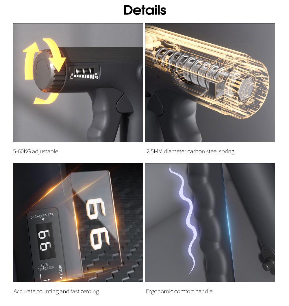 Fortalecedor de aderência Exerciador digital de aderência