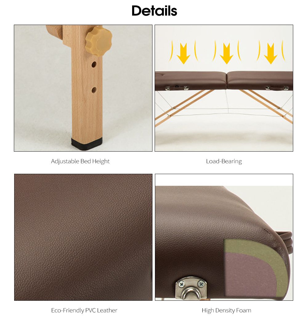 Tabela de massagem dobrável