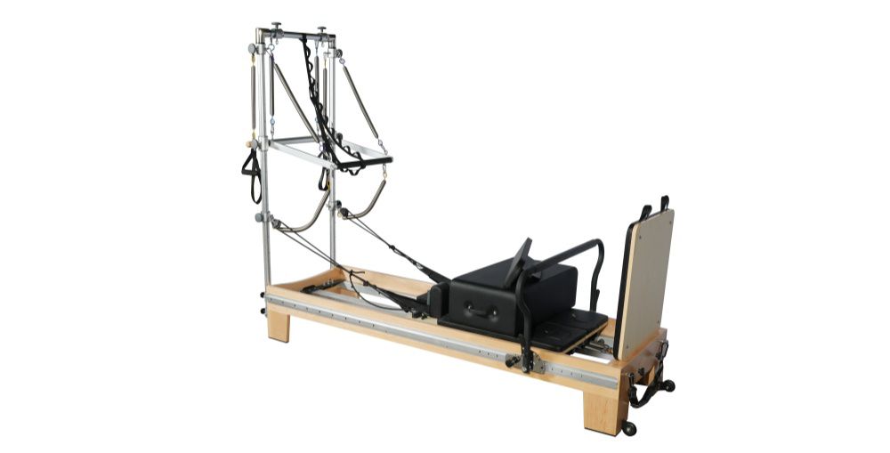 Maple Full Track Split Pilates Reformer com torre