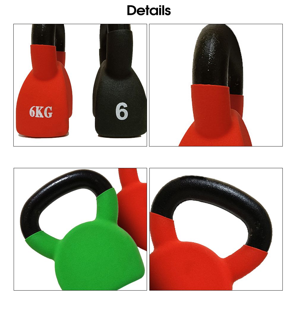 Kettlebell com revestimento de vinil único com contornos