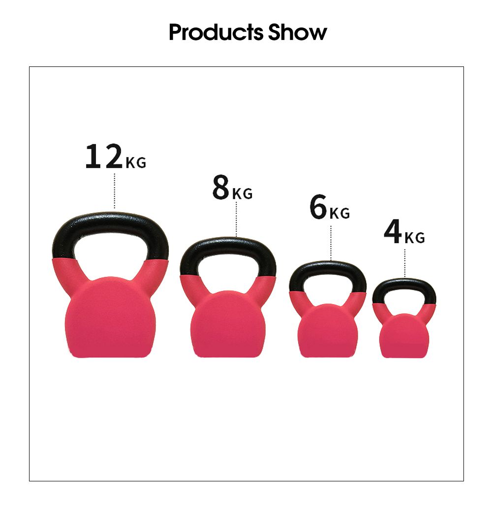 Kettlebell com revestimento de vinil único com contornos