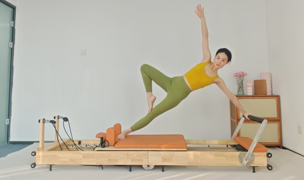 Balance de madeira dobrável Pilates Pilates Core Bed Reformer