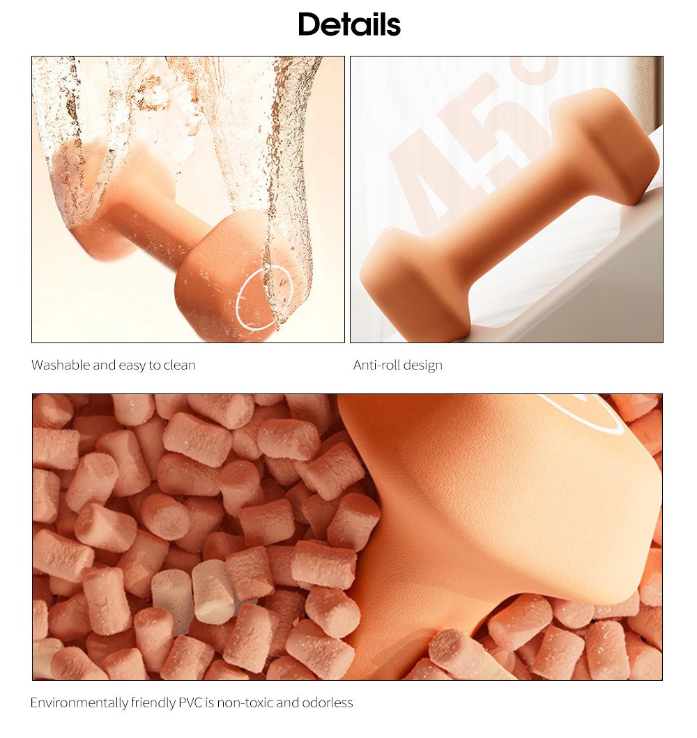 Dumbbell trapezoidal mergulhado em plástico