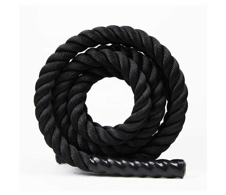Treinamento de academia Black Fitness Battle Ropes