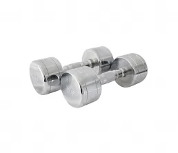 Equipamento de fitness com chromínio de aço macio halteres de aço inoxidável