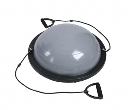 Bola bosu com bandas de resistência