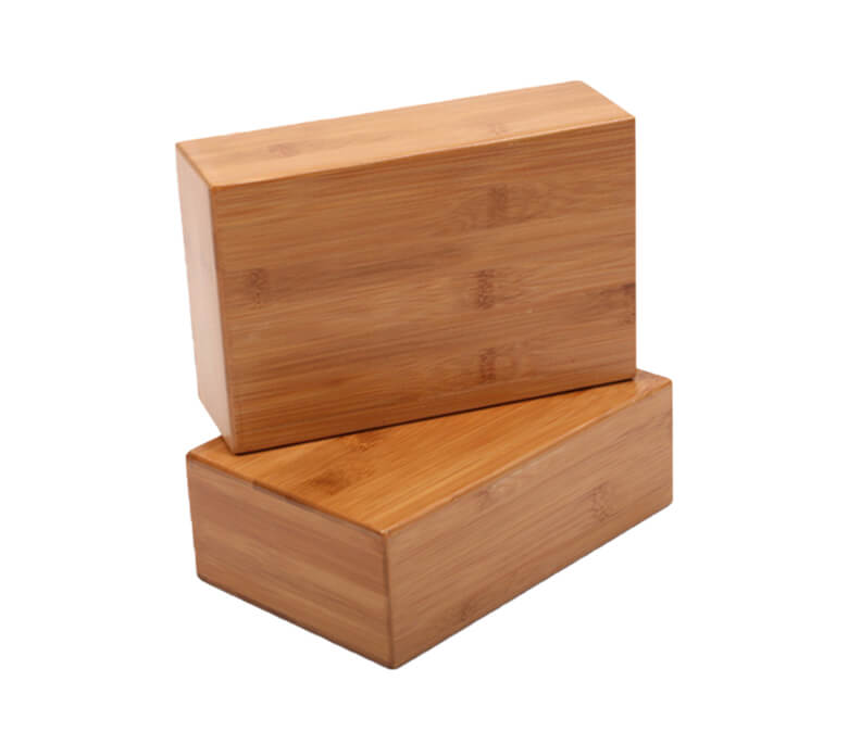 Bloco de ioga de bambu
