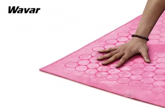 O material da toalha de ioga