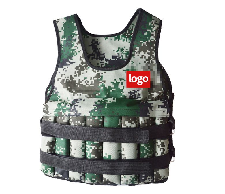 Colete ponderado de camuflagem ajustável 