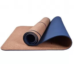 Cork+TPE Yoga Mat com logotipo personalizado