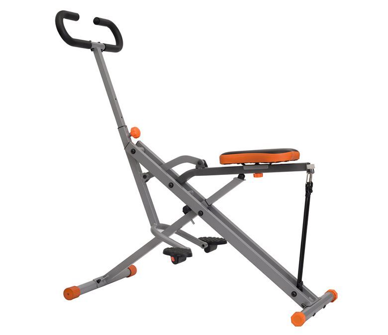 Máquina de passeio com remadores de agachamento