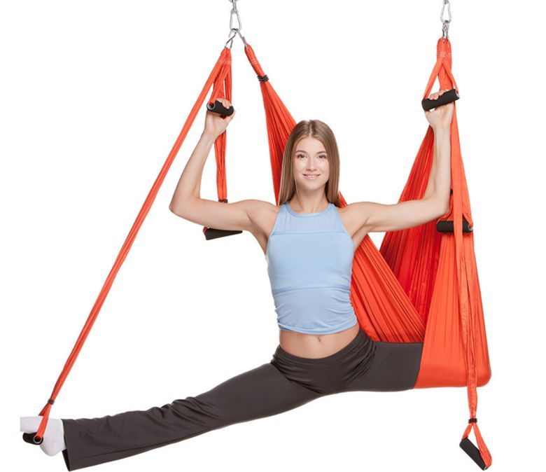 18 Cores Nova qualidade Yoga Hammock Aerial Yoga Swing Set