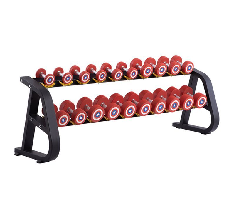 Capitão America estilo Round Pu Dumbbells