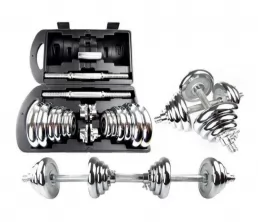 15 20 30 50 kg Eletroplate-Dumbbell com caixa