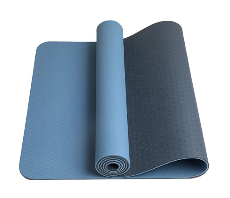 Dupla camada tpe yoga mat 6mm