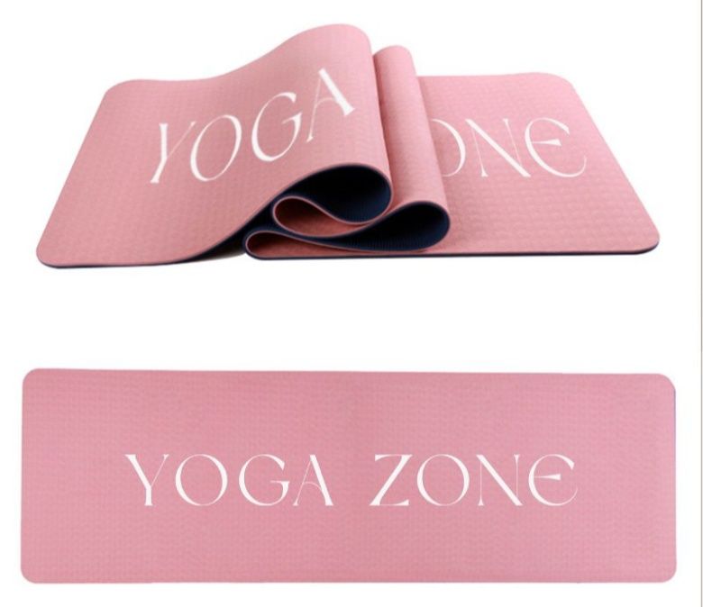 Dupla camada tpe yoga mat 6mm