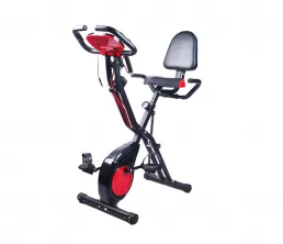 Bicicleta de exercício dobrável para economizar espaço