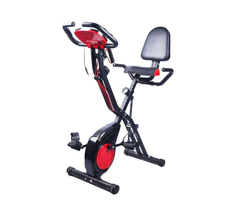Bicicleta de exercício dobrável para economizar espaço