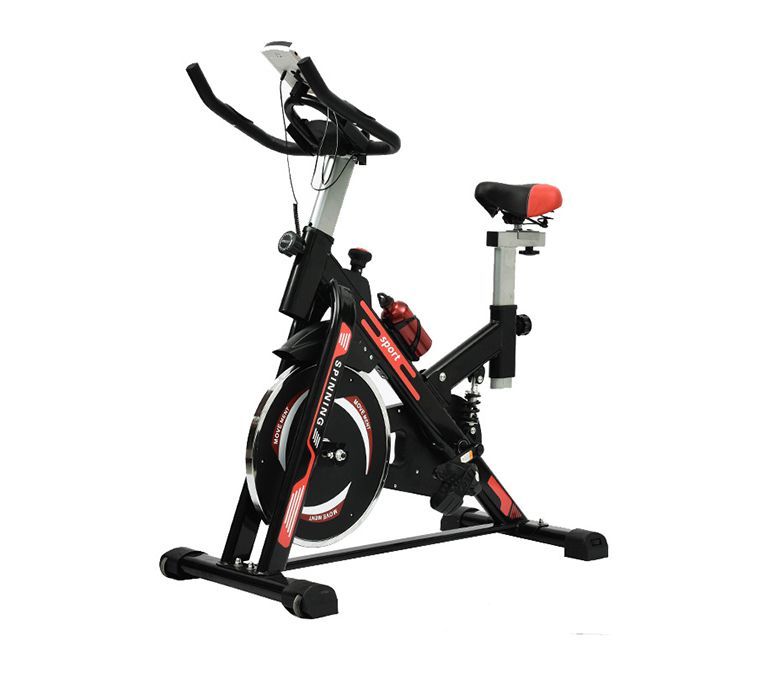 Bicicleta giratória em casa