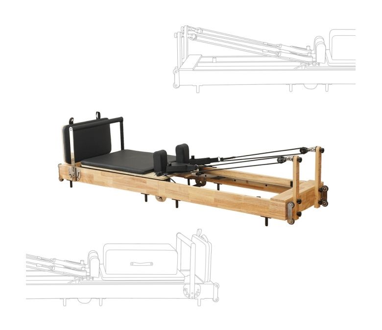 Balance de madeira dobrável Pilates Pilates Core Bed Reformer