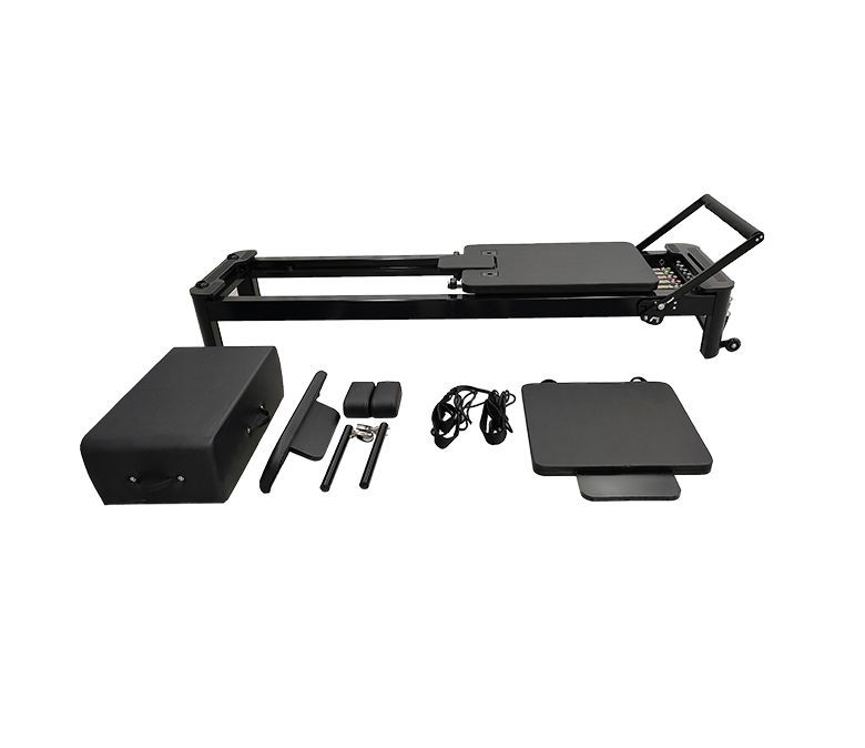 Excelente Máquina de Reformer Pilates Black Aluminium 4.0