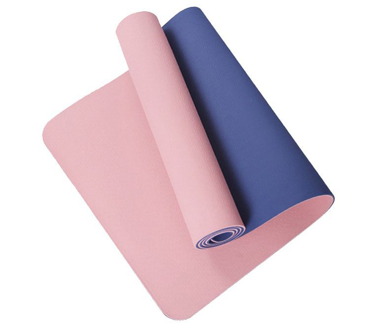 Dupla camada tpe yoga mat 6mm