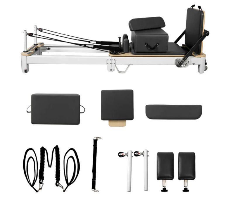 Alumínio branco Pilates Reformer para venda