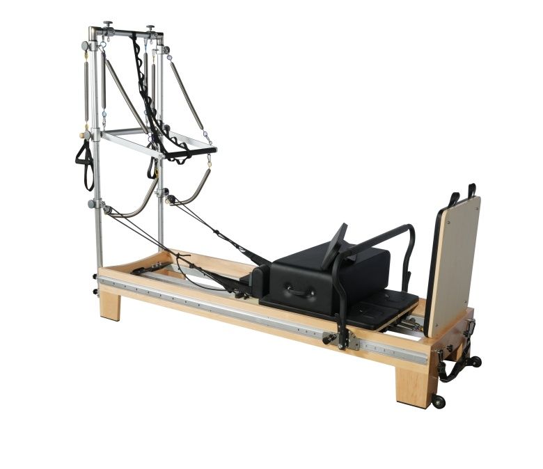 Maple Full Track Split Pilates Reformer com torre