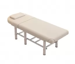 Mesa de massagem com encosto de aço para apoio de cabeça