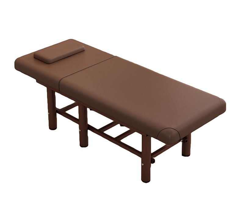 Mesa de massagem com encosto de aço para apoio de cabeça