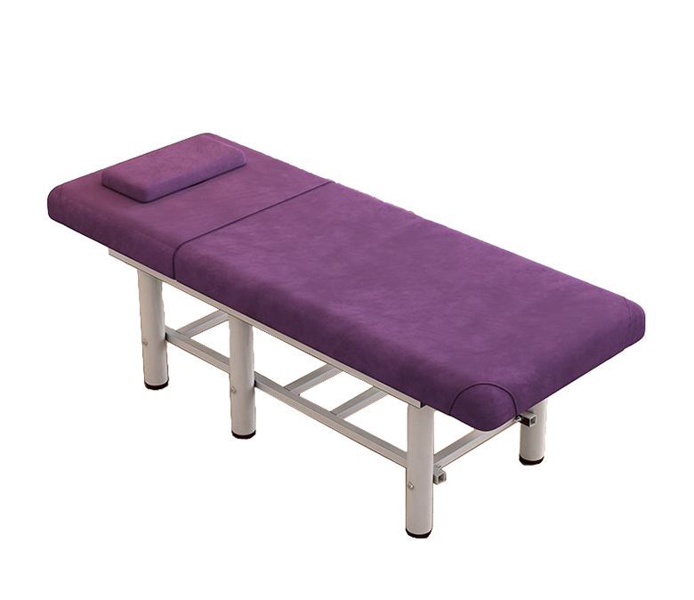 Mesa de massagem com encosto de aço para apoio de cabeça