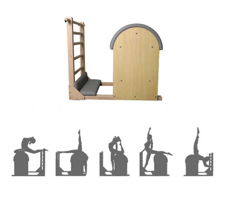 Barril de pilates de madeira de estúdio personalizada
