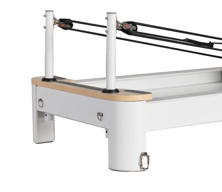 Alumínio branco Pilates Reformer para venda