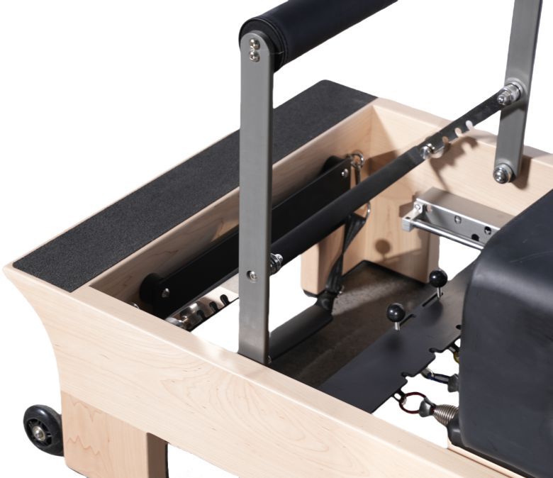 Treinamento corporal Core Baple Maple Wood Pilates Reformer Machine com apoios para pés internos