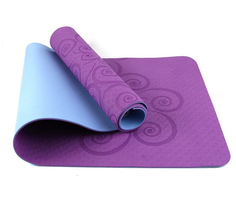 Dupla camada tpe yoga mat 6mm