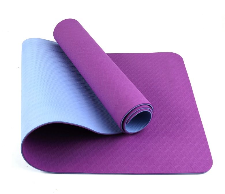 Dupla camada tpe yoga mat 6mm