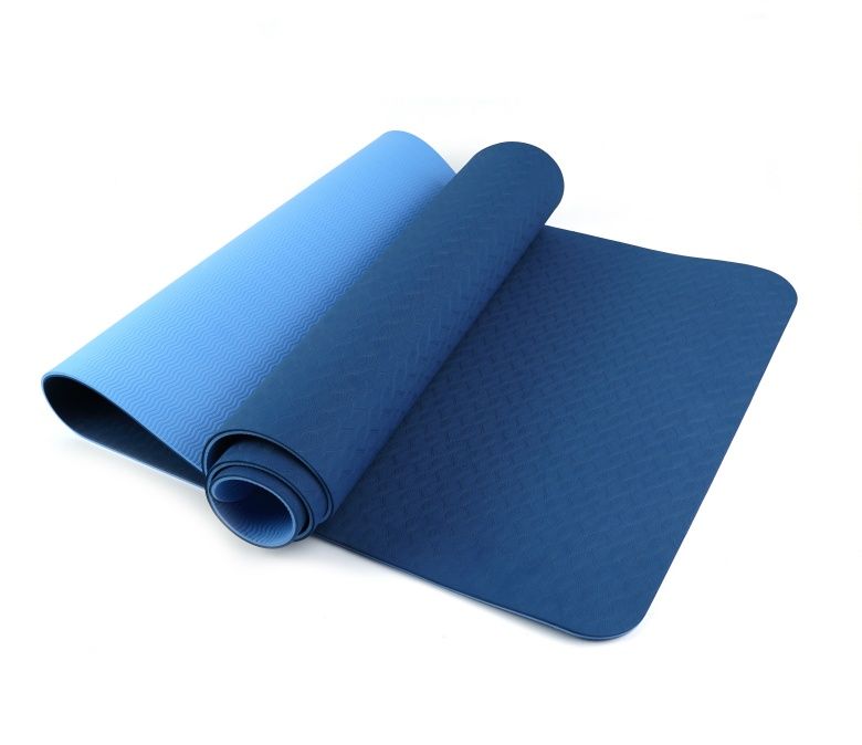 Dupla camada tpe yoga mat 6mm