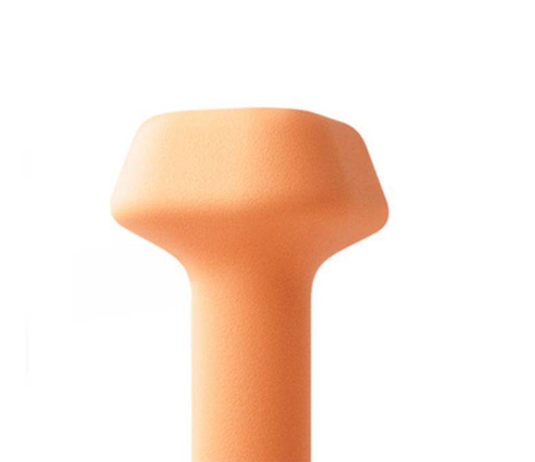 Dumbbell trapezoidal mergulhado em plástico
