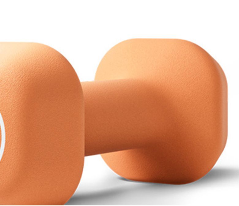 Dumbbell trapezoidal mergulhado em plástico