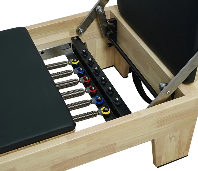 Novo • Bed Oak Reformer com barra de pés integrados