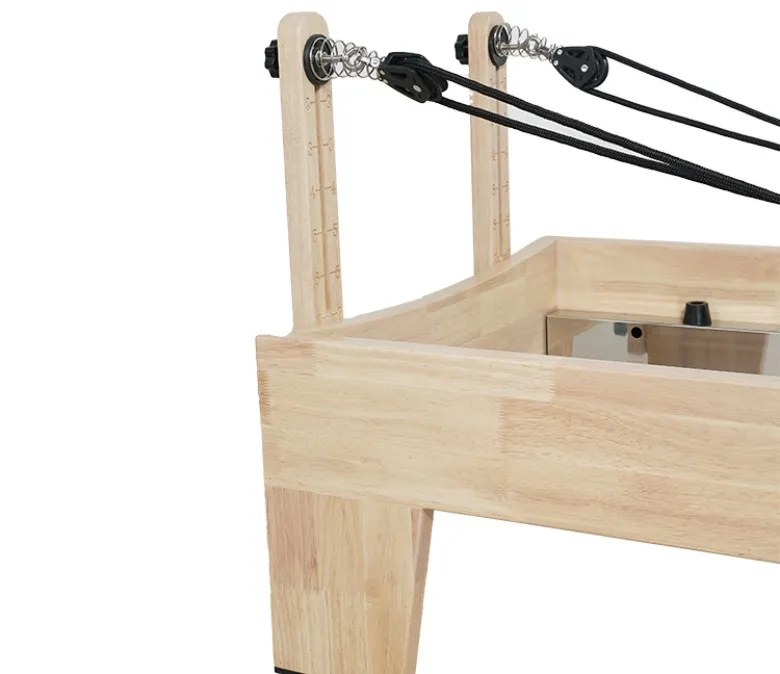 Novo • Bed Oak Reformer com barra de pés integrados