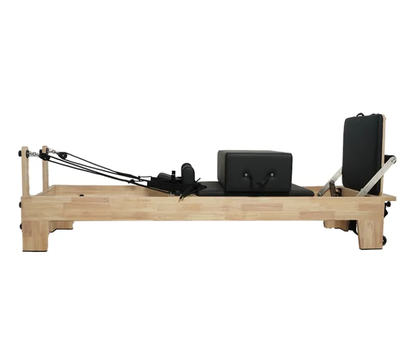 Novo • Bed Oak Reformer com barra de pés integrados