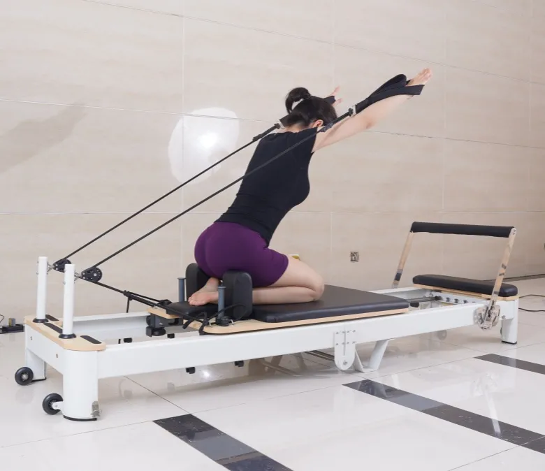 Alumínio branco Pilates Reformer para venda
