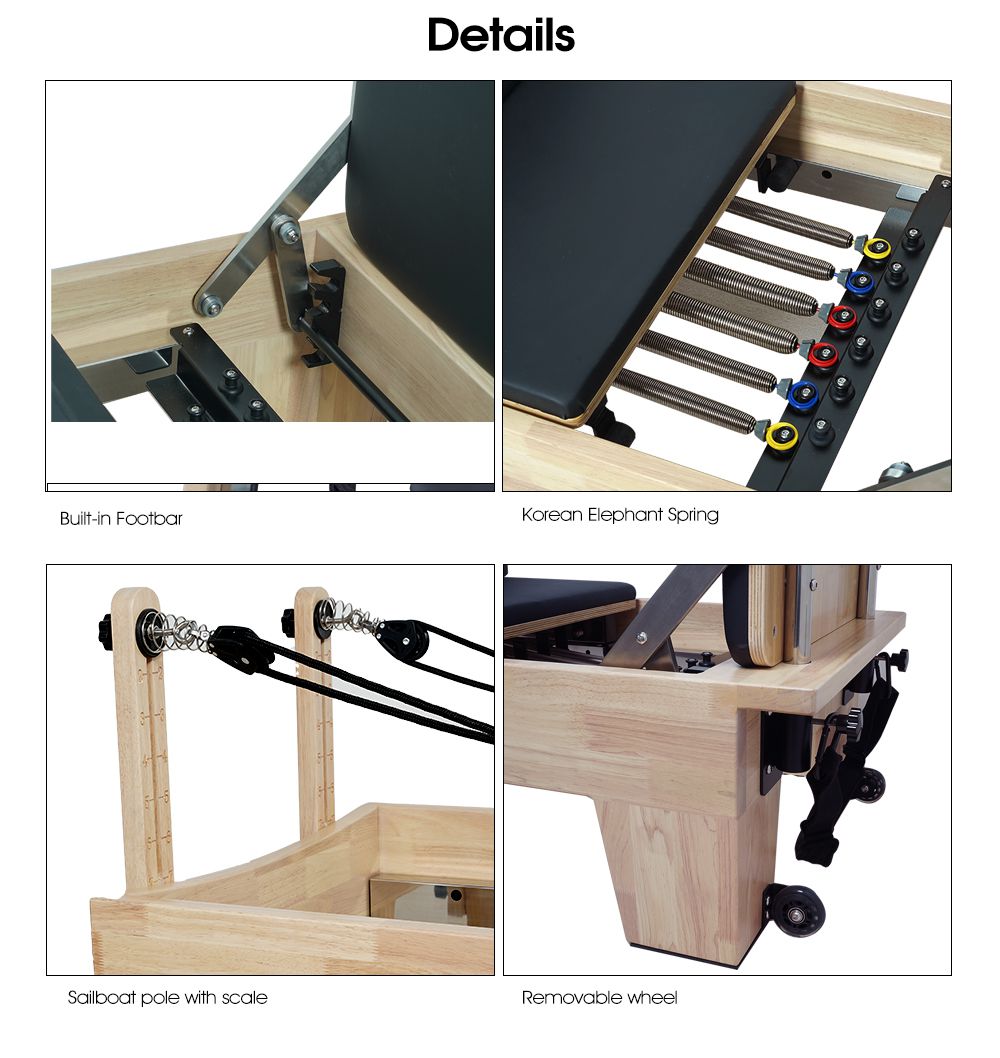 New Oak Reformer ruim com a barra de pés integrados