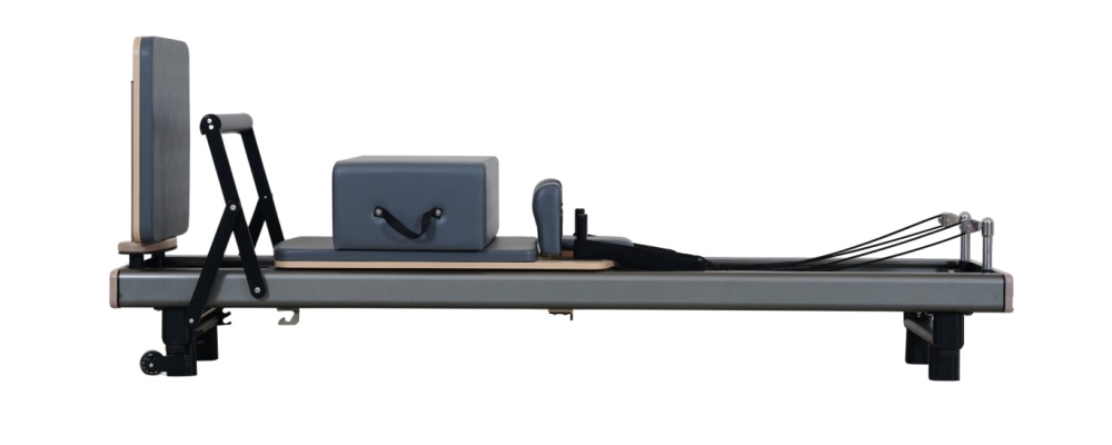 Gunmetal Anodized Aluminium Pilates Reformer Bed