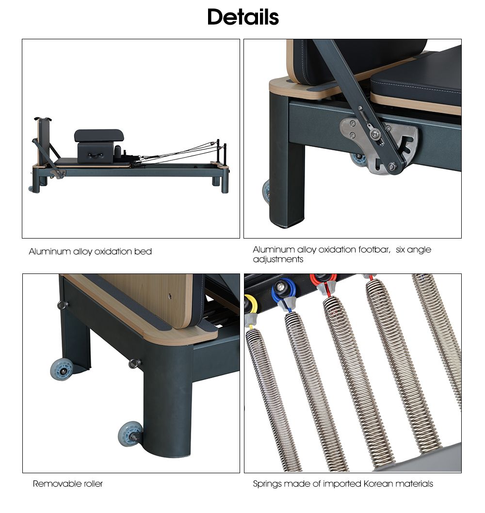 Anodizado Gunmetal Grey Pilates Reformer 4.0